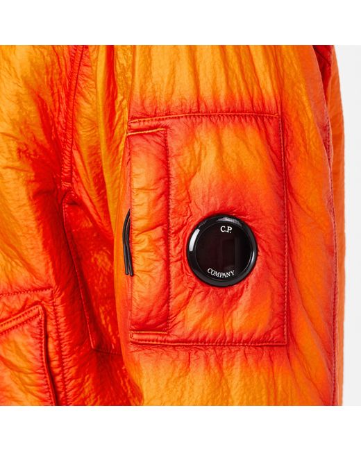 C P Company Orange Feltro Bi Film Jacket for men