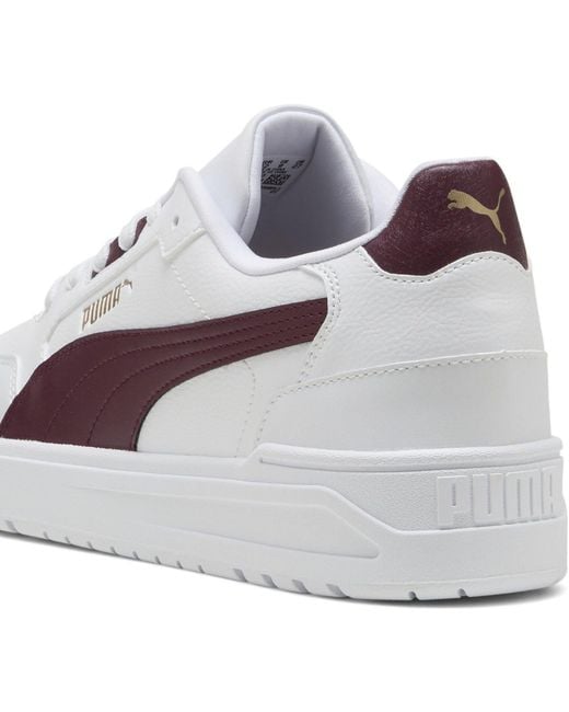 PUMA White Shuffle Downtown Low-Top Trainers for men