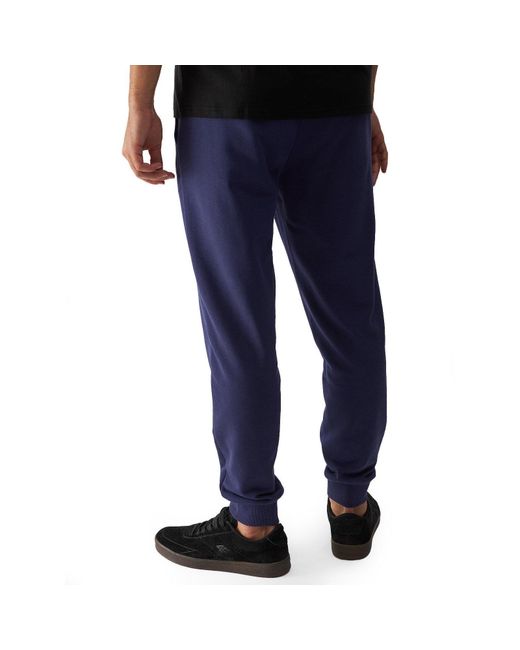 4F Blue Cuffed Joggers for men