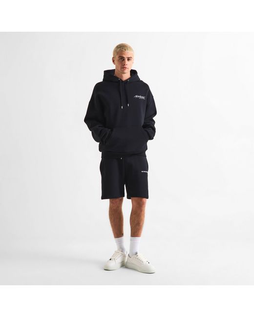MKI Miyuki-Zoku Blue Uniform Fleece Jogger Shorts for men