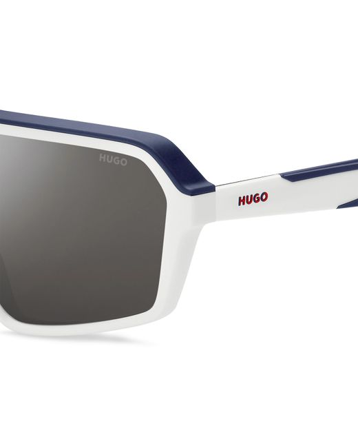HUGO Black Round Sunglasses for men