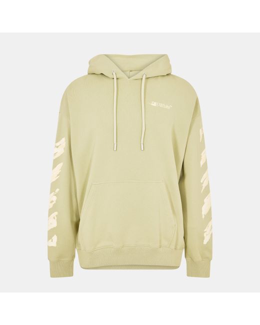 Off-White c/o Virgil Abloh Yellow Ink Arrow Pullover Hoodie for men