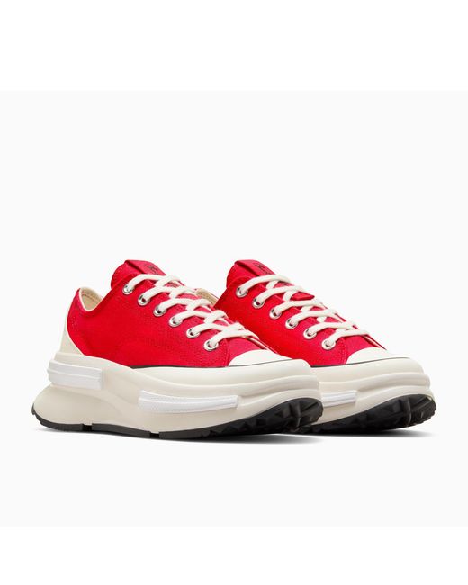 Converse Red Adults Run Star Legacy Platform Trainers