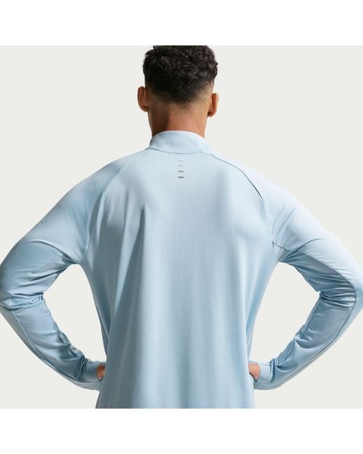 Nike Blue Stride Half Zip Top for men