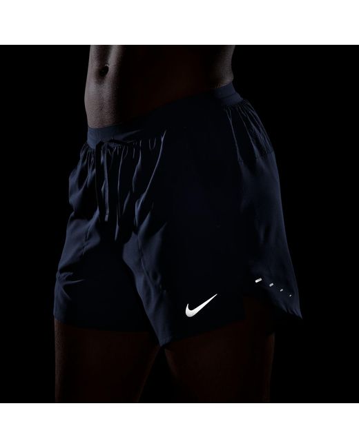 Nike Blue Stride 5In Performance Shorts for men