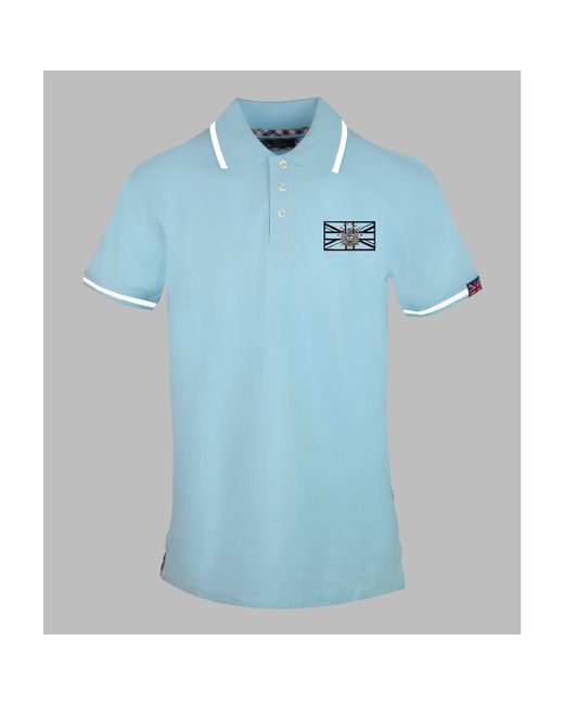 Aquascutum Blue Polo Short Sleeve Polo Shirt for men
