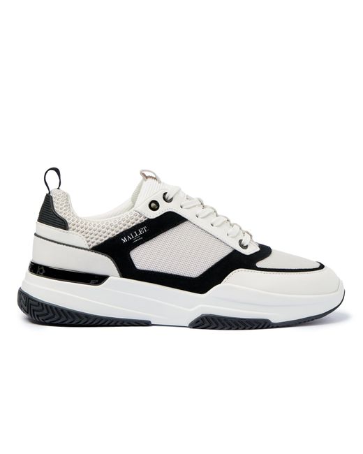Mallet White Radnor Low-Top Trainers for men