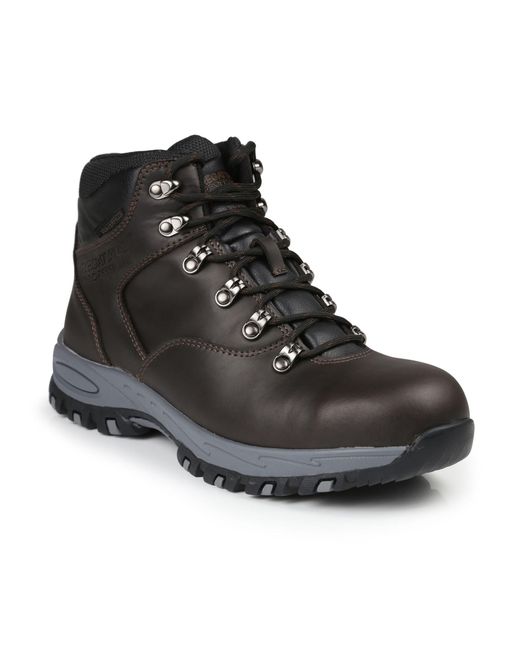 Regatta Black Gritstone Waterproof Steel Toe Cap Safety Work Boo