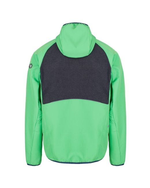 Regatta Green Carpo Water Resistant Wool Long Sleeve Softshell Jacket for men