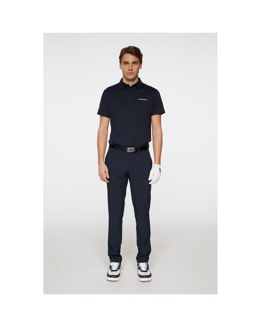 J.Lindeberg Blue Jlg Bridge Short-Sleeve Performance Polo Shirt for men