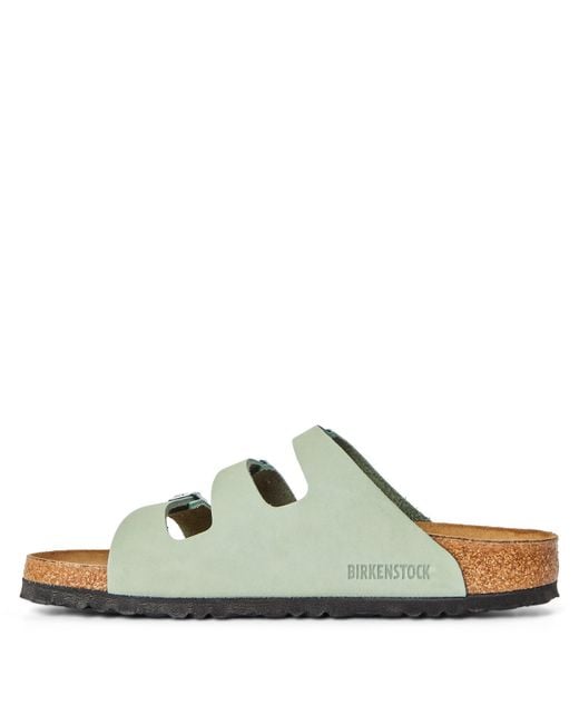Birkenstock White Florida Hex Flat Sandals