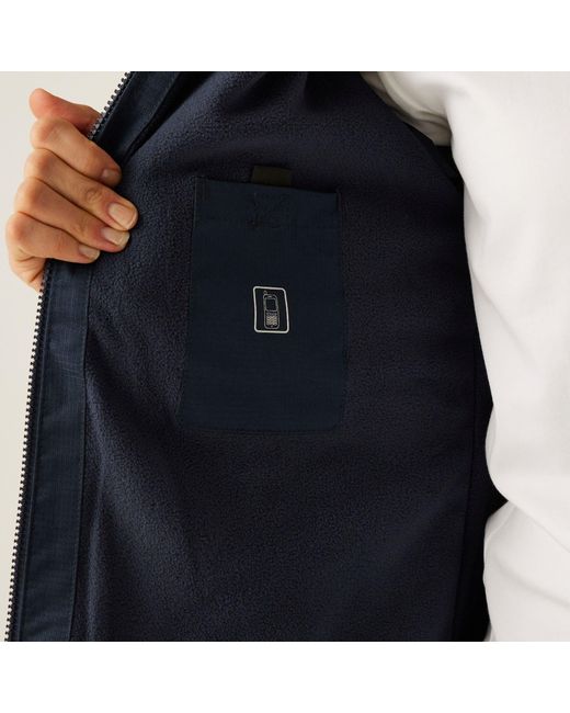 Regatta Blue Hudson Fleece Lined Jacket