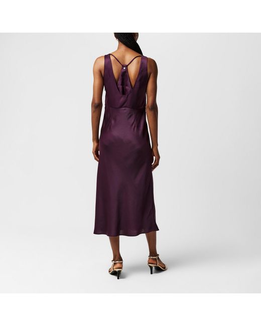 Boss Purple Dress With Cut Out Detailing