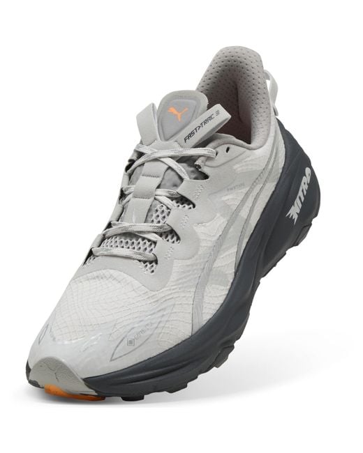PUMA White Fast Trac Nitro Off-Road Trail Running Shoes for men