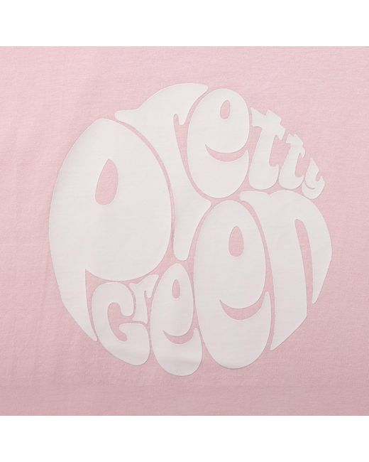 Pretty Green Pink Large Logo Tee for men