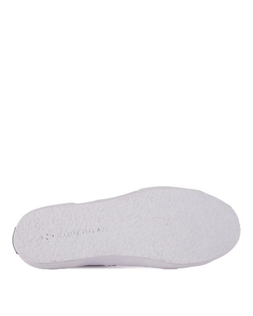 Superga Blue 2750 Leather Trainers