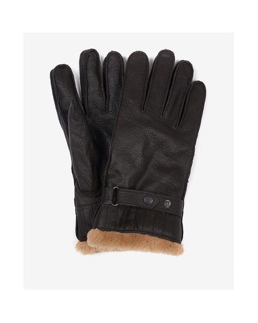 Barbour Black Utility Gloves for men