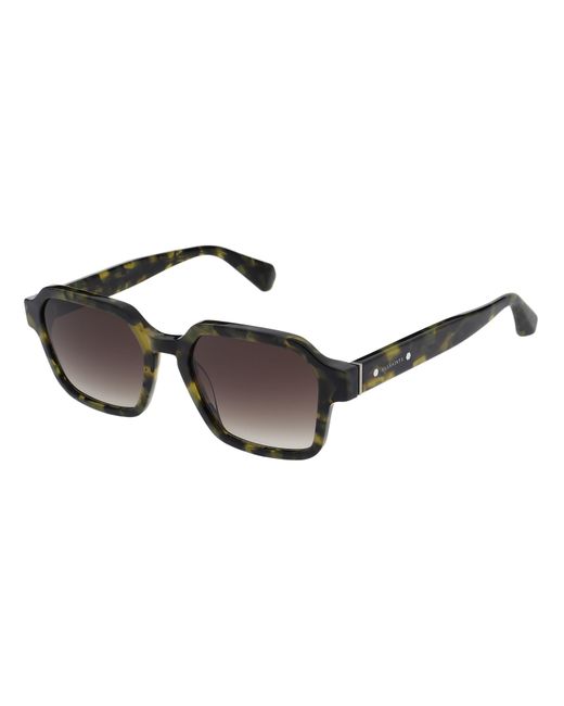AllSaints Brown Contemporary Geometric Square Sunglasses for men