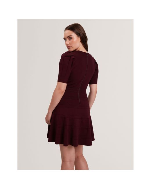 Ted Baker Red Knitted Jumper Dress
