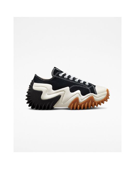 Converse Black Adults Run Star Motion Canvas Platform Trainers