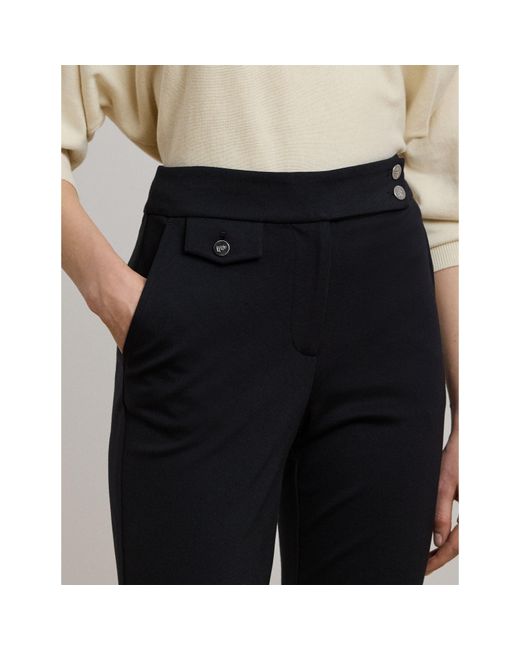 Ralph Lauren Black Zinleah Straight Leg Trouser
