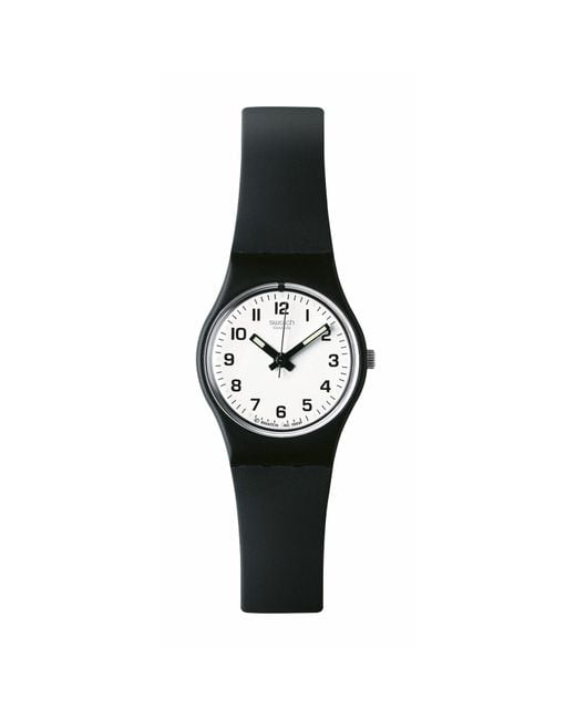 Swatch Black Core Analogue Quartz Watch