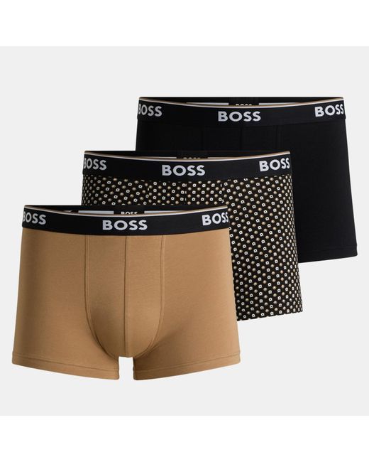 Boss Black Bodywear 3-Pack Boxer Shorts With Logo Detail for men