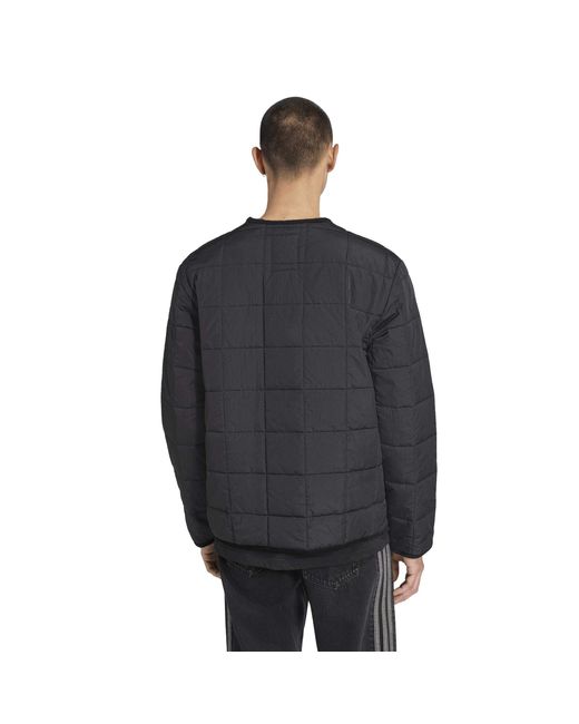 Adidas Black Quilted Jacket for men