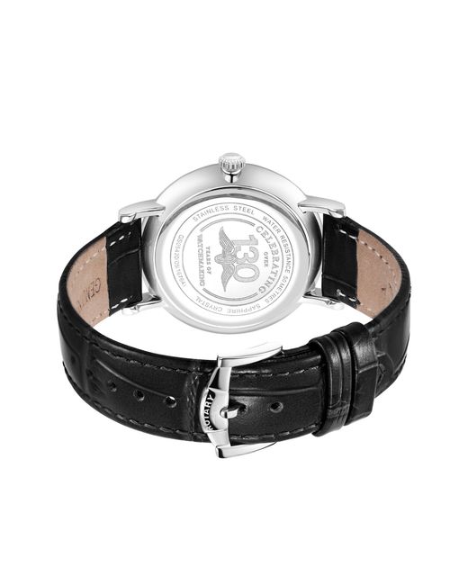 Rotary Blue Heritage Ss Leather Strap Watch for men