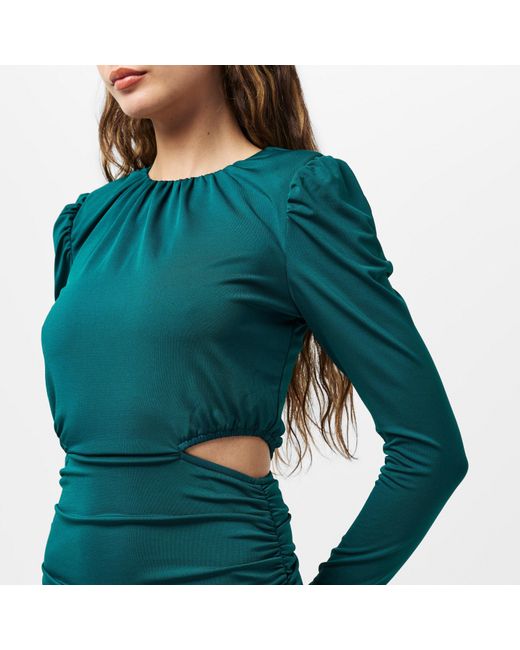 AX Paris Green Cut Out Waist Midi Dress