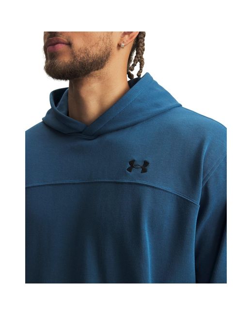Under Armour Blue Rival Lightweight Performance Hoodie for men