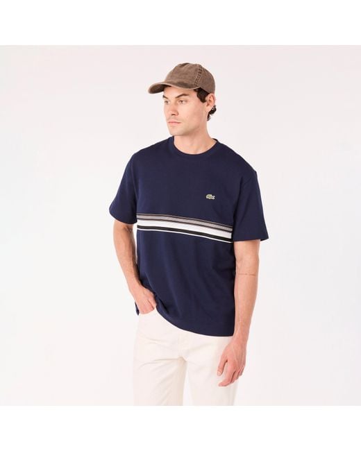 Lacoste Blue Short Sleeve T-Shirt for men