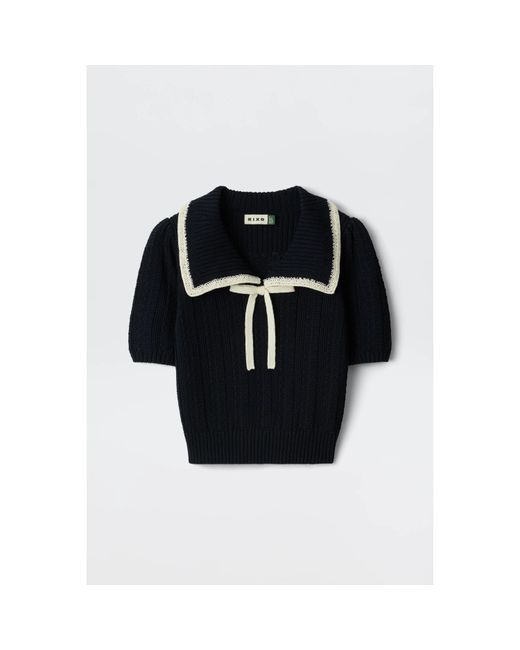 Rixo Black Pippa Top Ld61