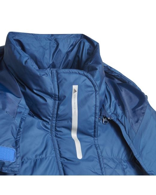 Adidas Blue Asmc Long Puffa Performance Training Jacket