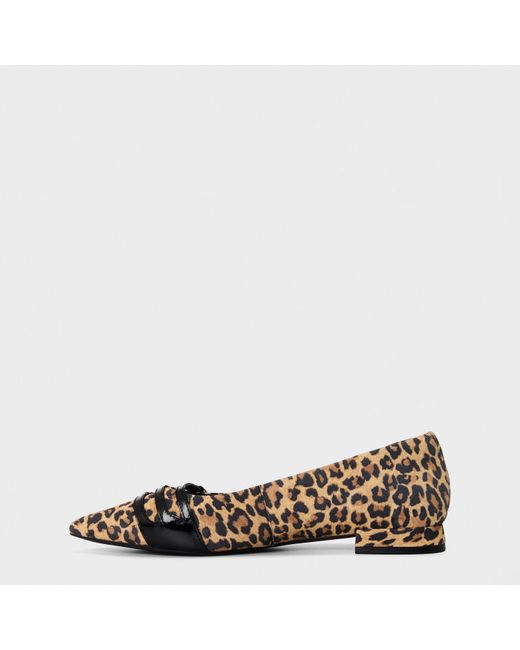 Clarks Brown Sensa15 Strap Ballet Pumps