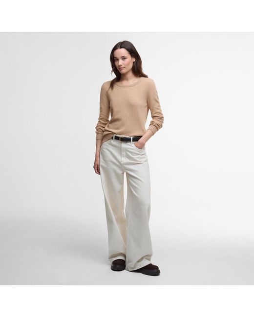 Barbour Natural Pendle Crew Neck Jumper