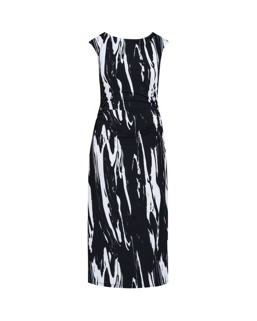 Gina Bacconi Blue Lucia Abstract Print Dress