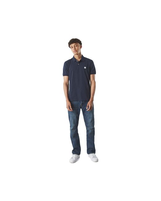 Pretty Green Blue Pretty Jerry Jersey Polo Shirt for men