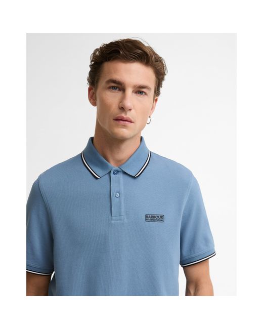 Barbour Blue Evan Polo Shirt for men