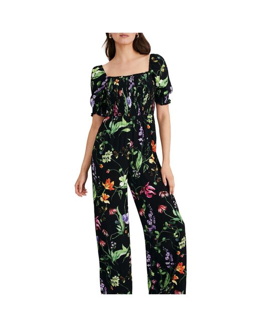 Phase Eight Black Zaylah Shirred Waist Jumpsuit