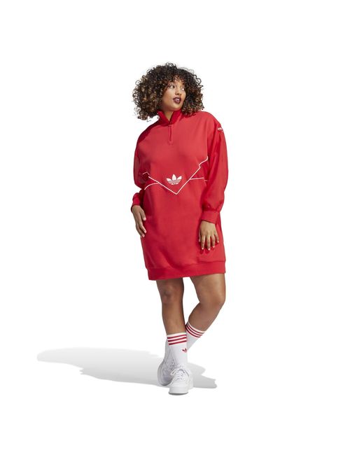 Adidas Originals Red Jumper Dress