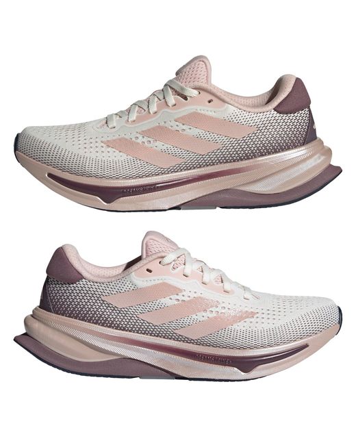 Adidas White Solution W Road Running Shoes
