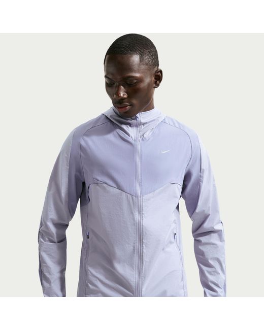 Nike Blue Stride Plus Repel Running Jacket for men