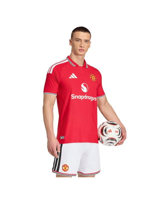 Adidas Red Manchester United Authentic Home Shirt 2026/27 for men