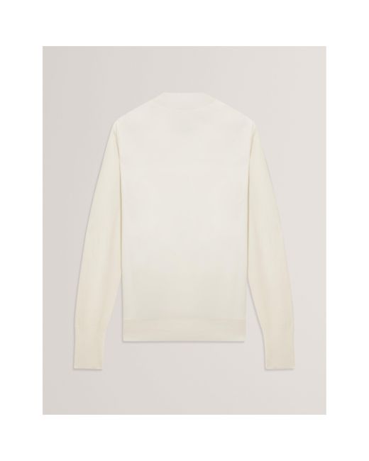 Ted Baker White Woven Front Top