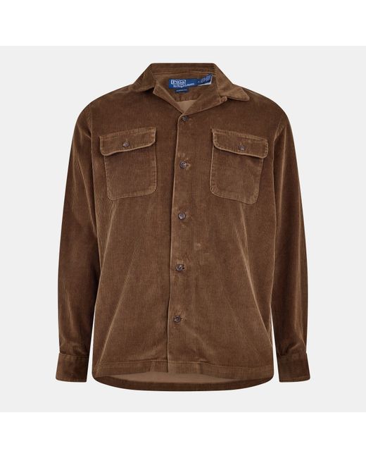 Ralph Lauren Brown Long Sleeve Plain Shirt for men