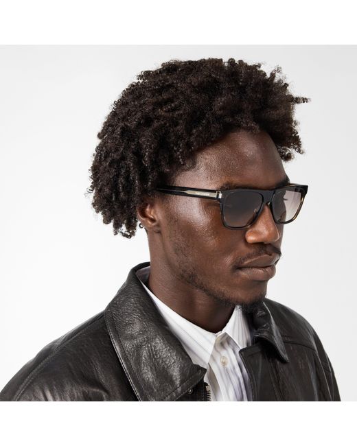 Saint Laurent Brown 'S Sl 879 Wayfarer Sunglasses for men