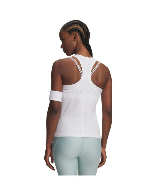 Under Armour White Tech Mesh Racer Tank