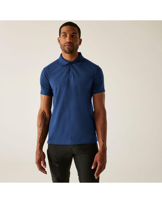 Regatta Blue Pro 50/50 Pique Polo for men
