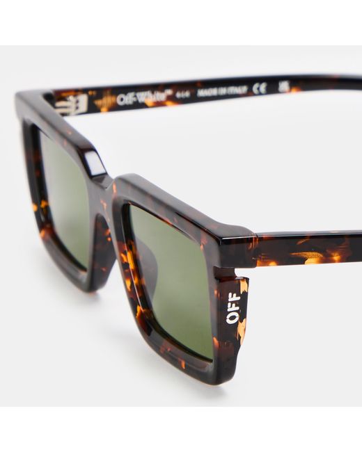 Off-White c/o Virgil Abloh Green Uv Protection Square Sunglasses